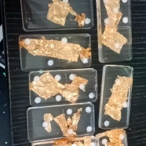 Dominos gold and clear